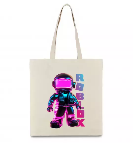 Эко-сумка Roblox Neon guy Бежевый фото