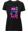 Жіноча преміум футболка Roblox Neon guy Чорний фото