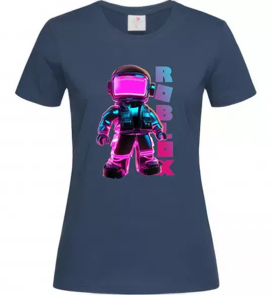 Женская футболка Roblox Neon guy Темно-синий фото