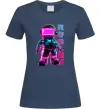 Женская футболка Roblox Neon guy Темно-синий Женская футболка Roblox Neon guy Темно-синий фото