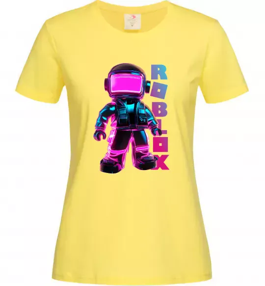 Женская футболка Roblox Neon guy Лимонный фото