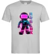 Мужская футболка Roblox Neon guy Серый фото