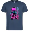 Мужская футболка Roblox Neon guy Темно-синий фото