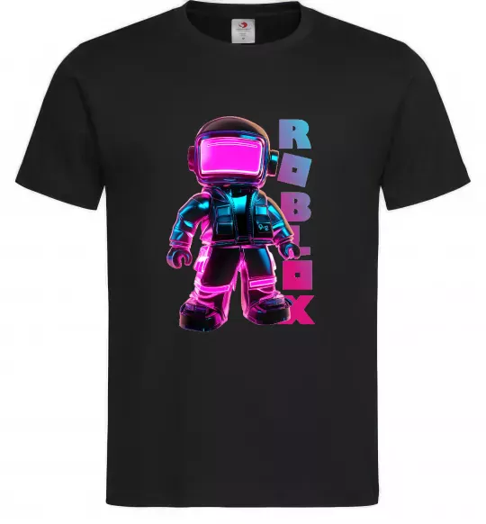 Мужская футболка Roblox Neon guy Черный фото