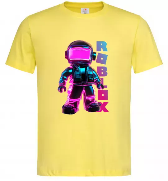 Мужская футболка Roblox Neon guy Лимонный фото