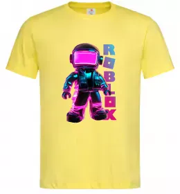 Мужская футболка Roblox Neon guy Лимонный фото