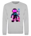 Свитшот Roblox Neon guy Серый меланж фото
