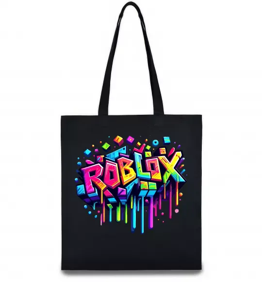 Еко-сумка Roblox grafity Чорний фото