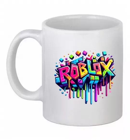 Чашка керамічна Roblox grafity Білий фото