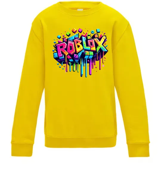 Дитячий світшот Roblox grafity Сонячно жовтий фото