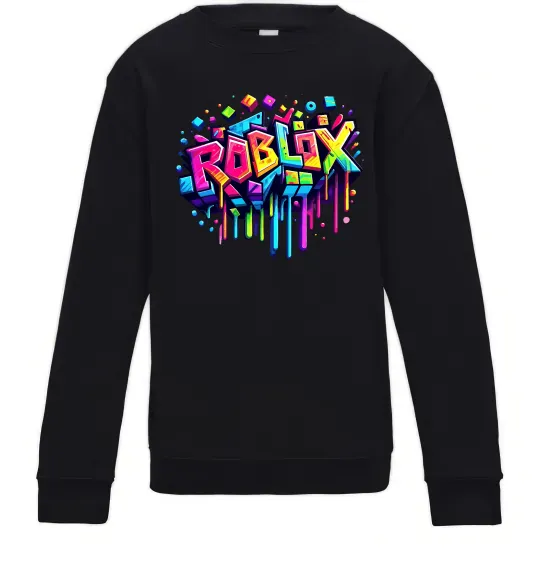 Дитячий світшот Roblox grafity Чорний фото