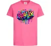 Детская футболка Roblox grafity Ярко-розовый фото