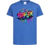 Детская футболка Roblox grafity Ярко-синий фото