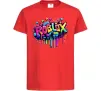 Детская футболка Roblox grafity Красный фото