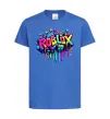 Детская футболка Roblox grafity Ярко-синий фото