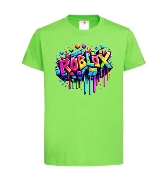 Детская футболка Roblox grafity Лаймовый фото