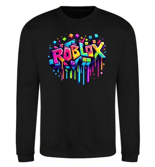 Свитшот Roblox grafity Черный фото