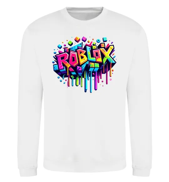 Свитшот Roblox grafity Белый фото