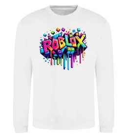 Свитшот Bacon Hair Roblox Белый фото