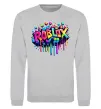 Свитшот Roblox grafity Серый меланж фото