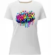 Женская премиум футболка Roblox grafity Белый фото