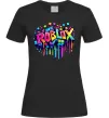 Женская футболка Roblox grafity Черный Женская футболка Roblox grafity Черный фото