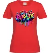Женская футболка Roblox grafity Красный Женская футболка Roblox grafity Красный фото
