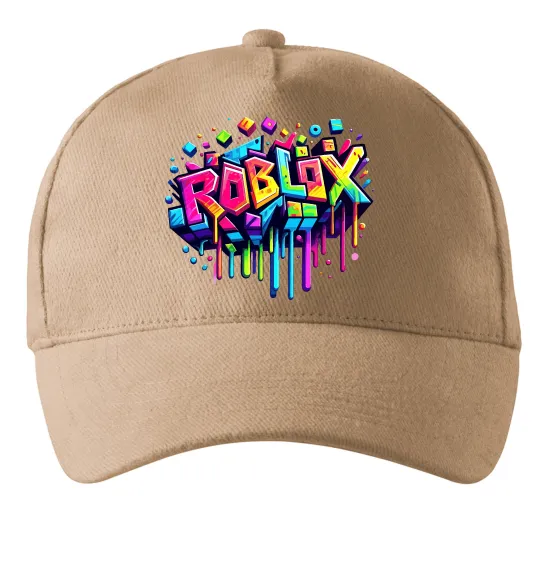 Кепка Roblox grafity Пісочний фото