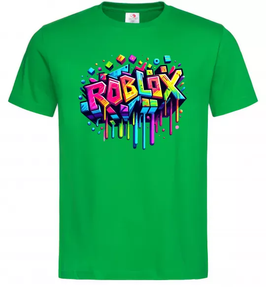 Чоловіча футболка Roblox grafity Зелений фото