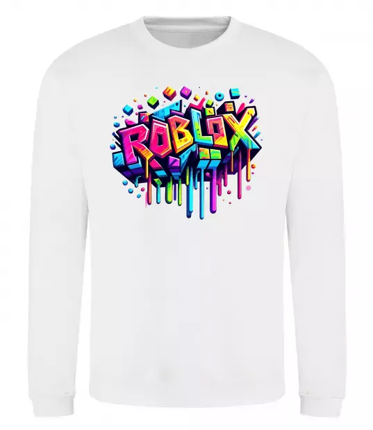 Світшот Roblox grafity Білий фото