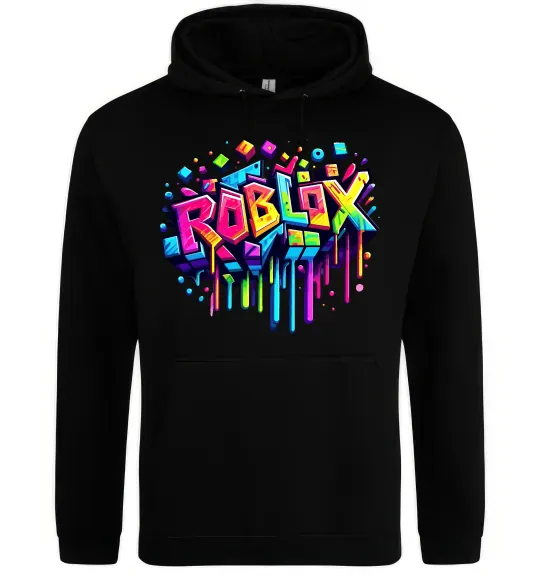 Женская толстовка (худи) Roblox grafity Черный фото