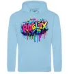 Жіноча толстовка (худі) Roblox grafity Блакитний фото
