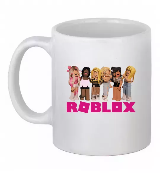 Чашка керамічна Roblox girls Білий фото