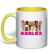 Чашка з кольоровою ручкою Roblox girls Лимонний Чашка з кольоровою ручкою Roblox girls Лимонний фото