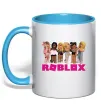 Чашка з кольоровою ручкою Roblox girls Блакитний Чашка з кольоровою ручкою Roblox girls Блакитний фото