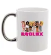Чашка з кольоровою ручкою Roblox girls Срібло Чашка з кольоровою ручкою Roblox girls Срібло фото