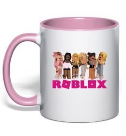Чашка с цветной ручкой Roblox girls Чашка с цветной ручкой Roblox girls