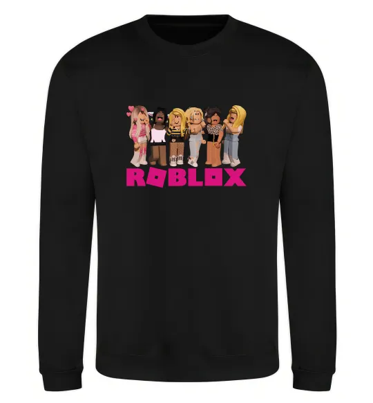 Свитшот Roblox girls Черный фото