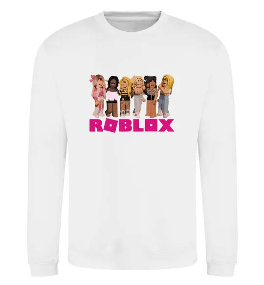 Свитшот Roblox girls Белый фото