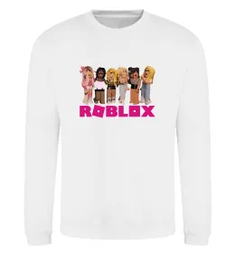 Свитшот Bacon Hair Roblox Белый фото