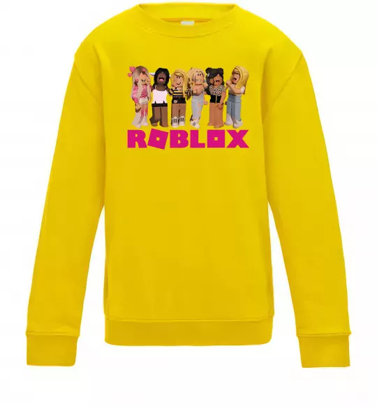 Дитячий світшот Roblox girls Сонячно жовтий фото