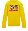 Дитячий світшот Roblox girls Сонячно жовтий фото