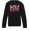 Дитячий світшот Roblox girls Чорний фото