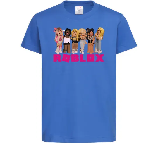 Дитяча футболка Roblox girls Яскраво-синій фото