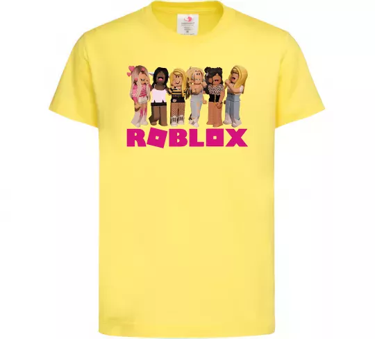 Дитяча футболка Roblox girls Лимонний фото