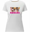 Жіноча преміум футболка Roblox girls Білий фото