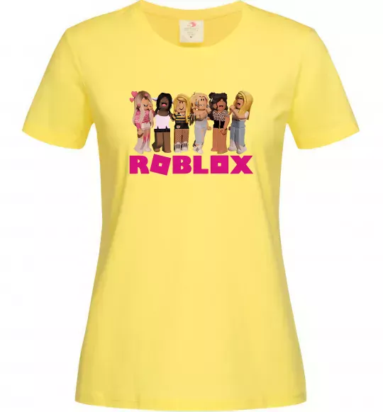 Жіноча футболка Roblox girls Лимонний фото
