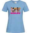 Жіноча футболка Roblox girls Блакитний фото