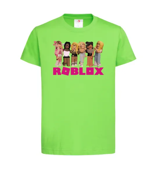 Детская футболка Roblox girls Лаймовый фото