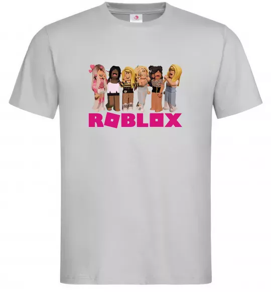 Чоловіча футболка Roblox girls Сірий фото